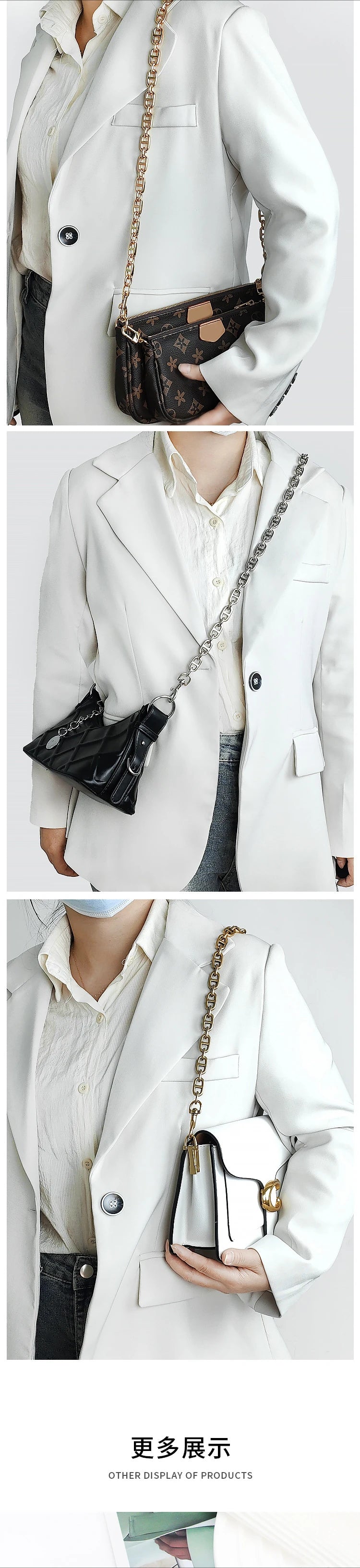 Pig Nose Chain Bag Strap