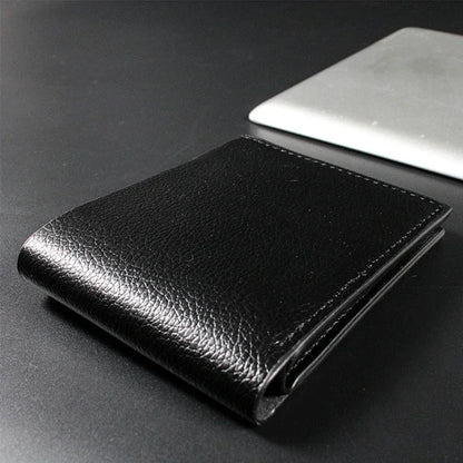 Men's Premium Genuine Leather Wallet in Black