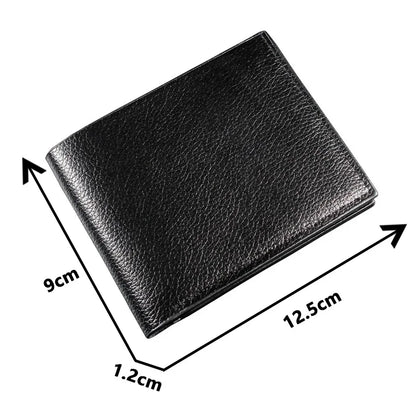 Men's Premium Genuine Leather Wallet in Black