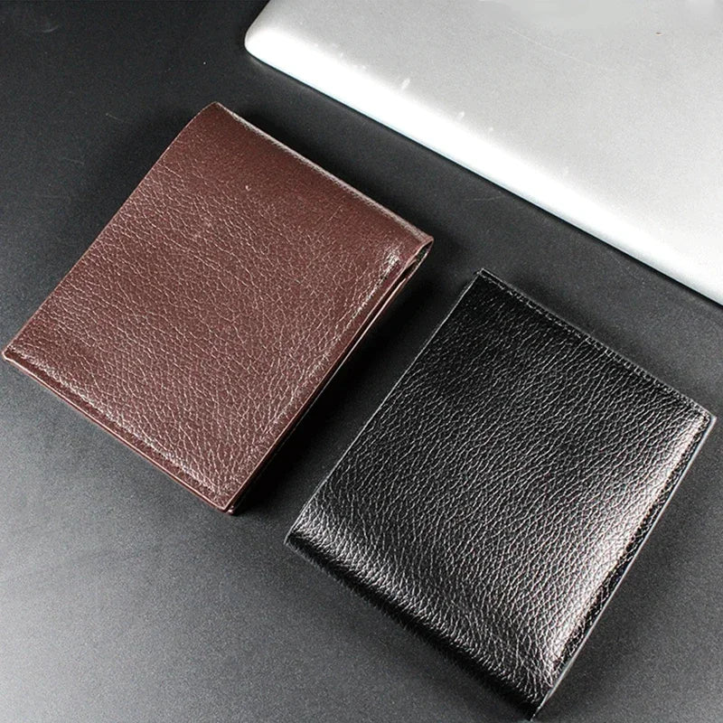 Men's Premium Genuine Leather Wallet in Black