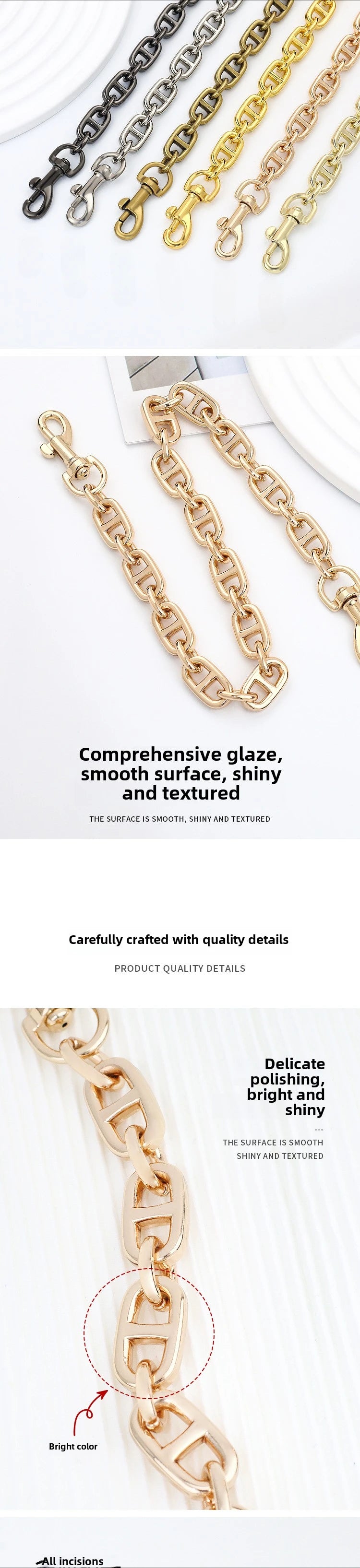 Pig Nose Chain Bag Strap