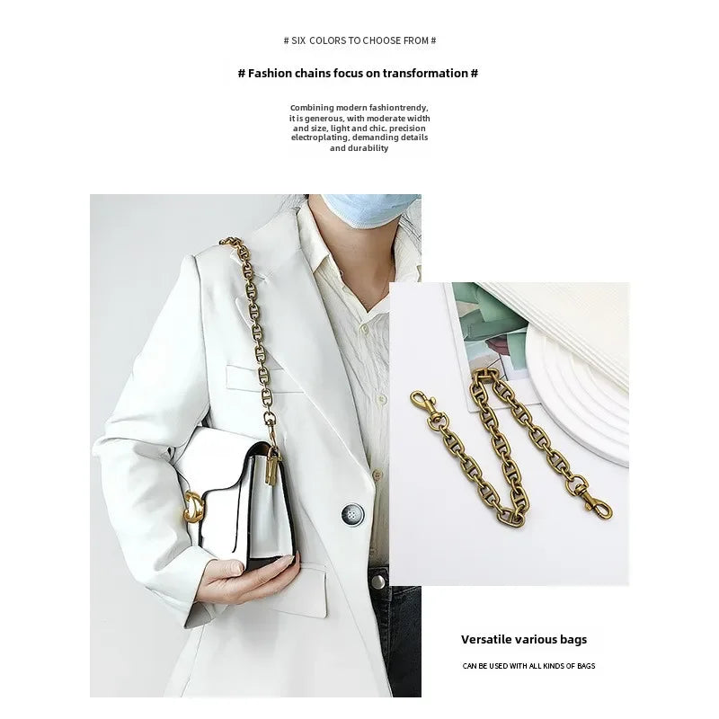 Pig Nose Chain Bag Strap